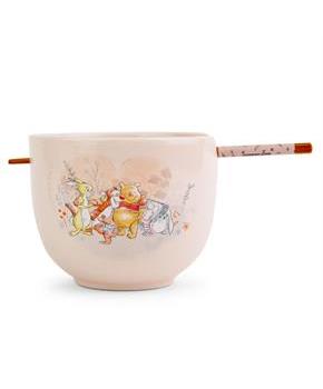 Disney Winnie the Pooh Storybook 20-Ounce Ceramic Ramen Bowl and Chopstick Set