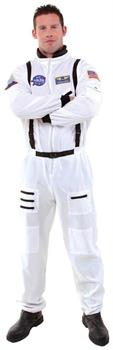 White Astronaut Uniform Jumpsuit Costume Teen
