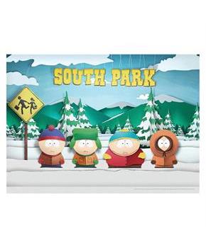 South Park Paper Bus Stop 1000 Piece Jigsaw Puzzle