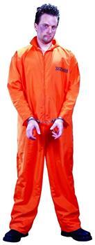 Got Busted Penitentiary Jumpsuit and Handcuffs Costume Adult