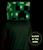 Minecraft Creeper Block Head Glow In The Dark Costume Mask