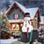 Snowman Inflatable Holiday Mailbox Cover and Topper