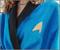 Star Trek: The Original Series Waffle-Weave Cotton Adult Bathrobe | Blue Medical