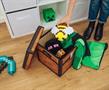 Minecraft Brown Chest Fabric Storage Bin Cube Organizer with Lid | 13 Inches