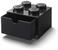 LEGO Desk Drawer 4 Knobs Stackable Storage Box | Black