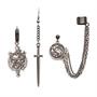 Game of Thrones House of the Dragon Targaryen Dragon Mismatched Earrings Set