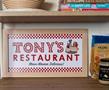Disney Lady and the Tramp Tony's Restaurant Wood Framed Wall Art Decor