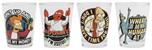 Futurama Character Quotes 4-Piece Shot Glass Set | Each Holds 2 Ounces