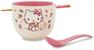 Sanrio Hello Kitty Apples and Cinnamon 20-Ounce Ramen Bowl and Chopstick Set