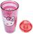 Sanrio Hello Kitty Pink Stripes Travel Tumbler with Slide Close Lid | 20 Ounces