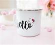 Sanrio Hello Kitty "Hello" Ceramic Camper Mug | Holds 20 Ounces