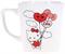 Sanrio Hello Kitty Love Balloon Wide Rim Ceramic Latte Mug | Holds 17 Ounces