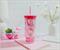 Sanrio Hello Kitty Strawberries Plastic Tumbler With Lid and Straw | 20 Ounces