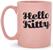 Sanrio Hello Kitty Flower Badge Wax Resist Ceramic Pottery Mug | Holds 18 Ounces