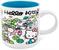 Sanrio Hello Kitty Pink Map Ceramic Mug | Holds 13 Ounces