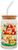 Sanrio Hello Kitty and Friends Mushroom Glass Tumbler With Bamboo Lid and Straw