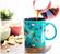 Scooby-Doo Sticker Pattern Ceramic Mug | Holds 20 Ounces
