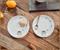 Disney Winnie the Pooh Bone China 4-Piece Teacup and Saucer Set