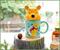 Disney Winnie the Pooh Ceramic Mug With Sculpted Topper | Holds 18 Ounces