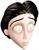 Tim Burton's The Corpse Bride Victor Adult Costume Injection Mask