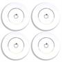 Disney Snow White Apple 4 Piece Porcelain 7" Plate Set