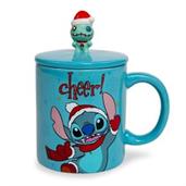 Holdings Disney - Lilo and Stitch - Ceramic Coffee Mug with Lid - 16 Ounce  