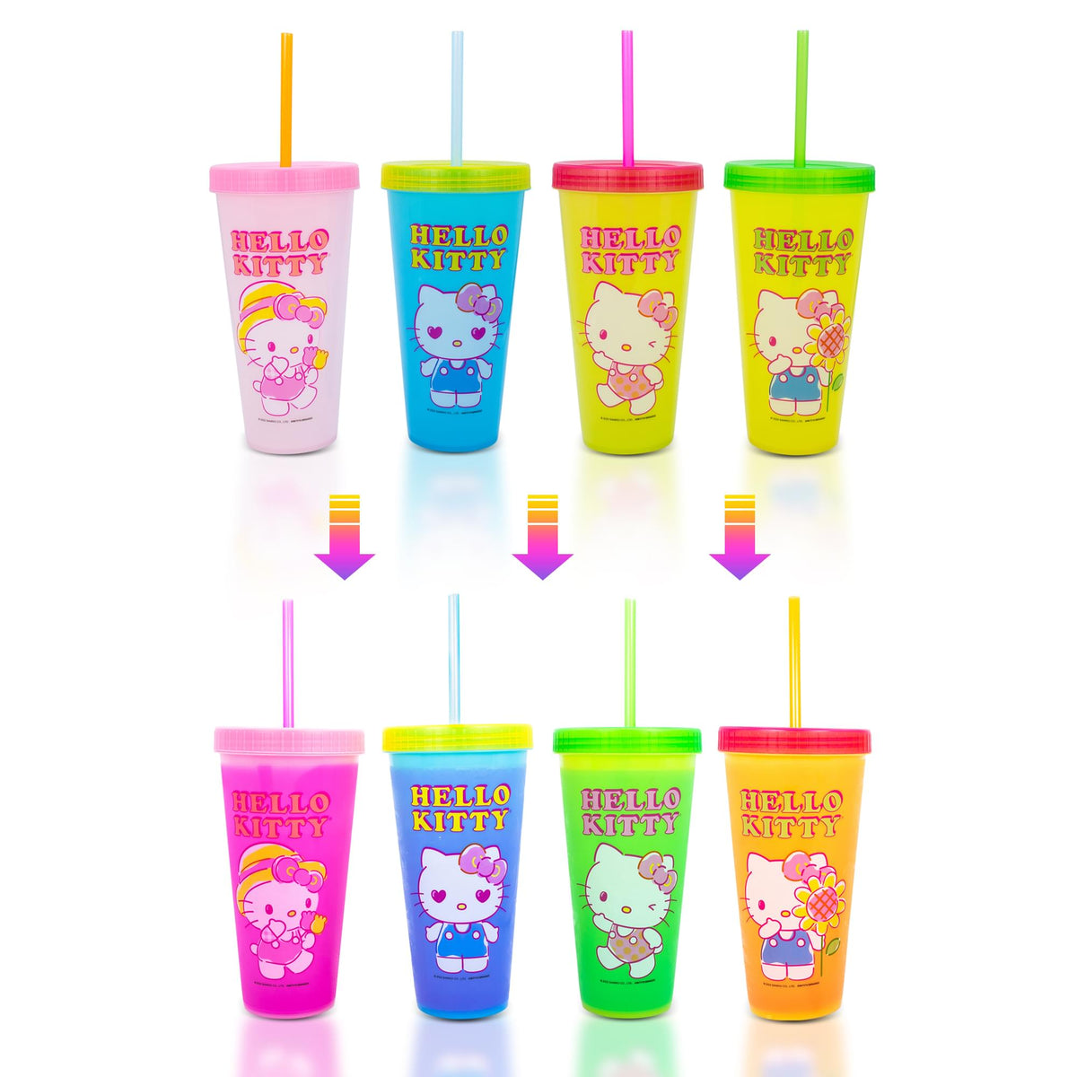 Sanrio Hello Kitty Face Carnival Cup With Lid and Topper Straw | Holds 24  Ounces