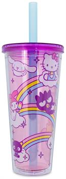 Sanrio Hello Kitty and Friends Carnival Cup With Lid and Straw | Holds 24 Ounces